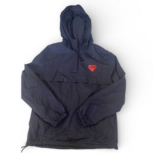 Blue obey windbreaker small